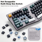 Hexgears F2 - Aluminum Custom Mechanical Keyboard, Split Alice 83 Key Layout Ergonomic Keyboard, Hot Swappable Slient Linear Switch, BT5.0/2.4GHz/USB-C, RGB Backlit with Wrist Rest for Win/Mac