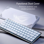ASUS ROG Falchion RX Low Profile Wireless Gaming Keyboard – 65% Compact TKL, Tri-Mode Connectivity, ROG RX Red Optical Switches, RGB, Touch Panel, Keyboard Cover, PC/Mac Support - White
