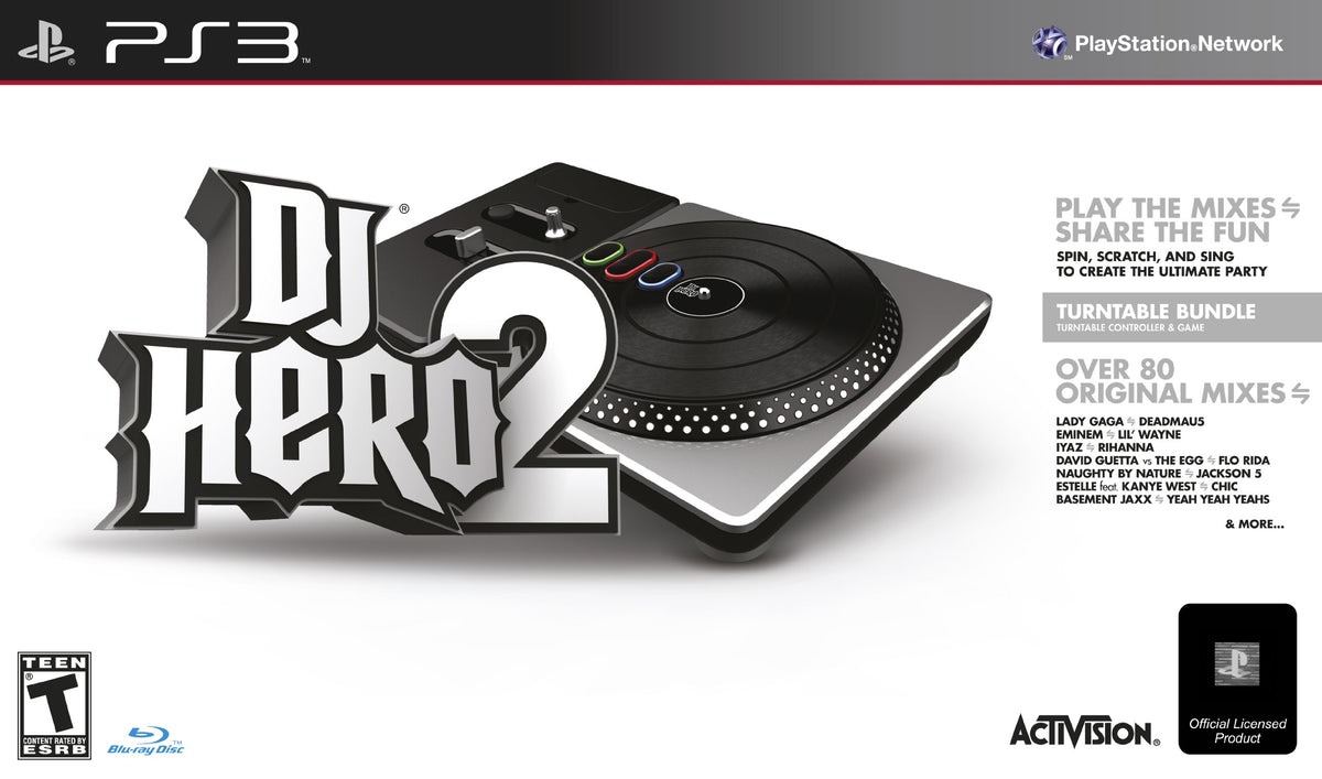 DJ Hero 2 Turntable Bundle - Playstation 3 (Renewed)