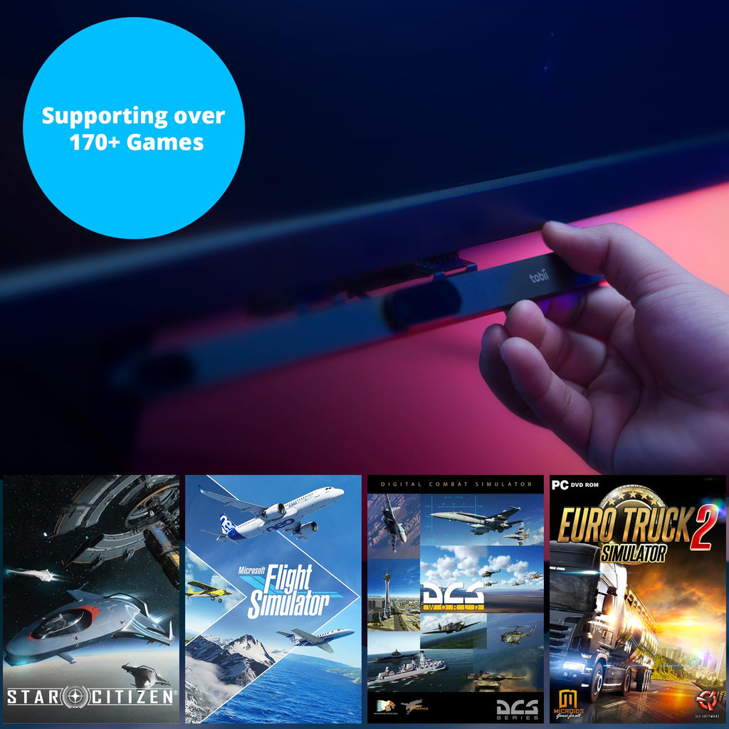 Tobii Eye Tracker 5 - Head & Eye Tracking Gaming Peripheral for Simulation Gaming