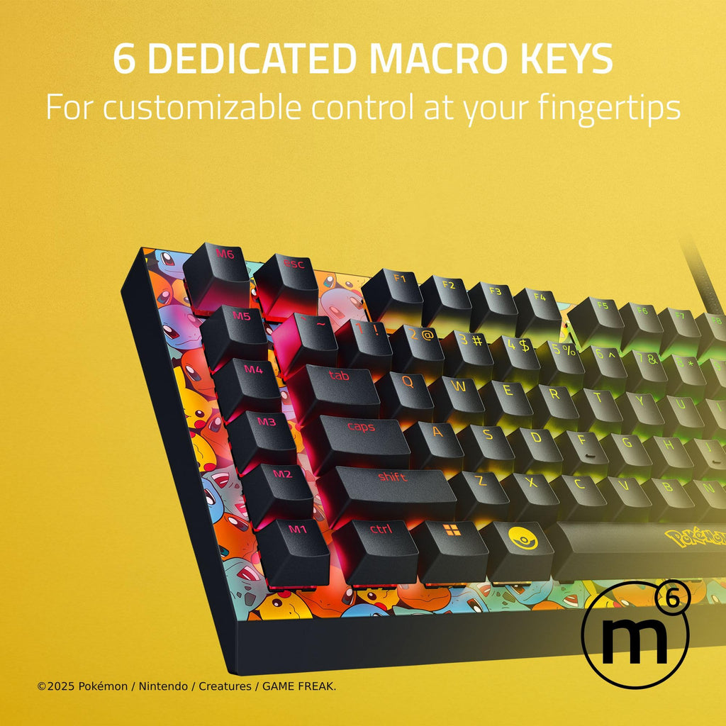 Razer BlackWidow V4 X Mechanical Gaming Keyboard, Pokémon Edition