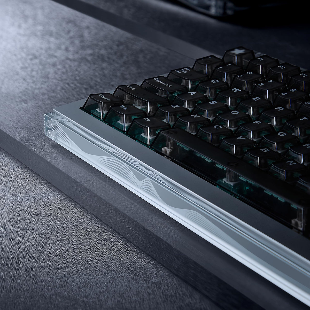 DrunkDeer A75 Master Rapid Trigger Keyboard, Esports Gaming Keyboard, Magnetic Switch, Adjustable Actuation - RT Plus - RT Match, 8K Hz, 0.01mm, 75% Design - ANSI, Silver - TTC POM Switch