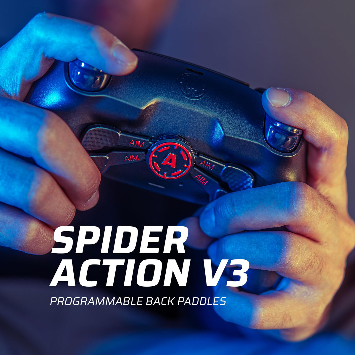 AimControllers Compatible with P-S5 Console & PC | Custom made Wireless Gaming Controller with 4 Back Remappable Paddles | Gaming Accessories Electronics CHERRY With ActiveTriggers