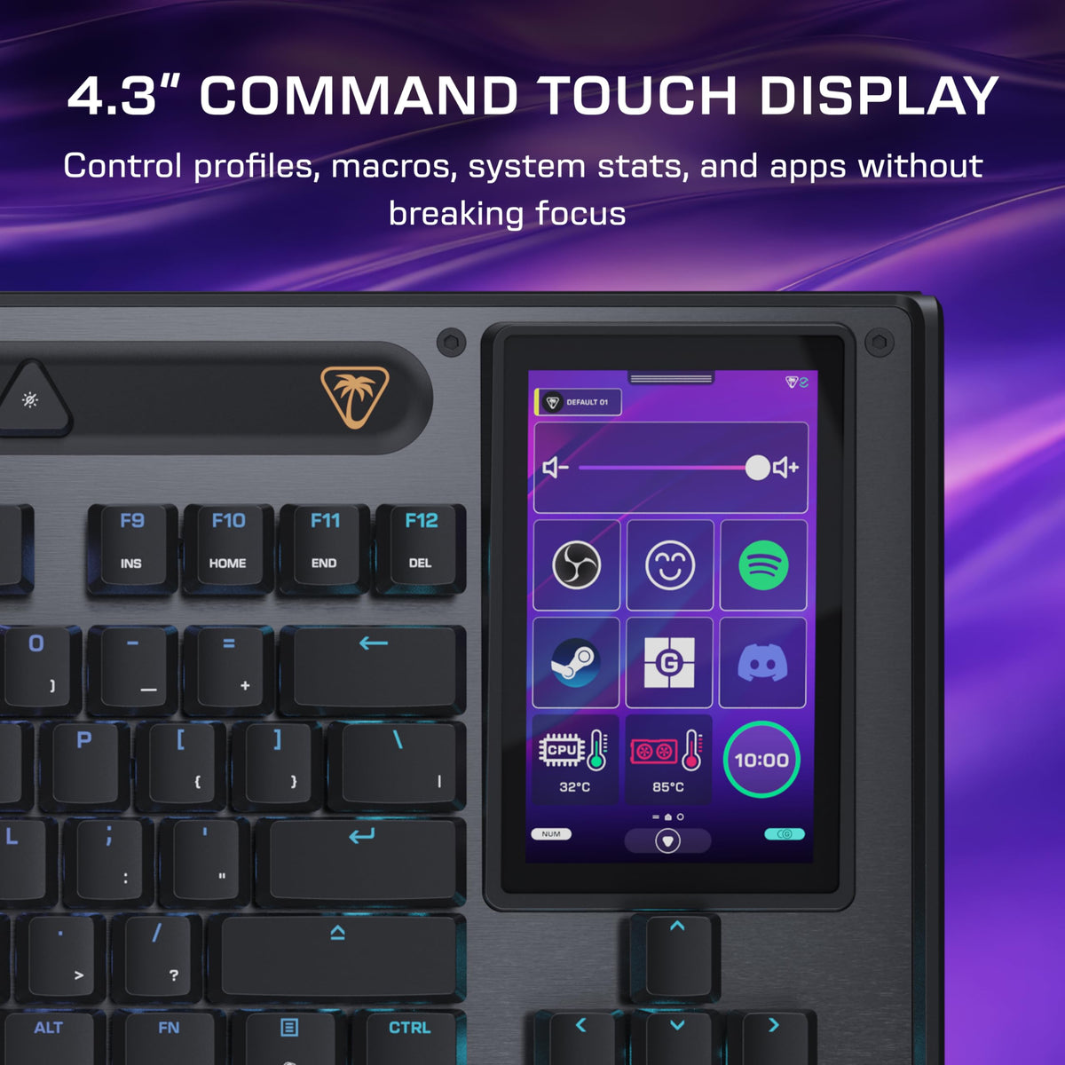 Turtle Beach Command Series KB7 TKL Wired Hall-Effect PC Gaming Keyboard