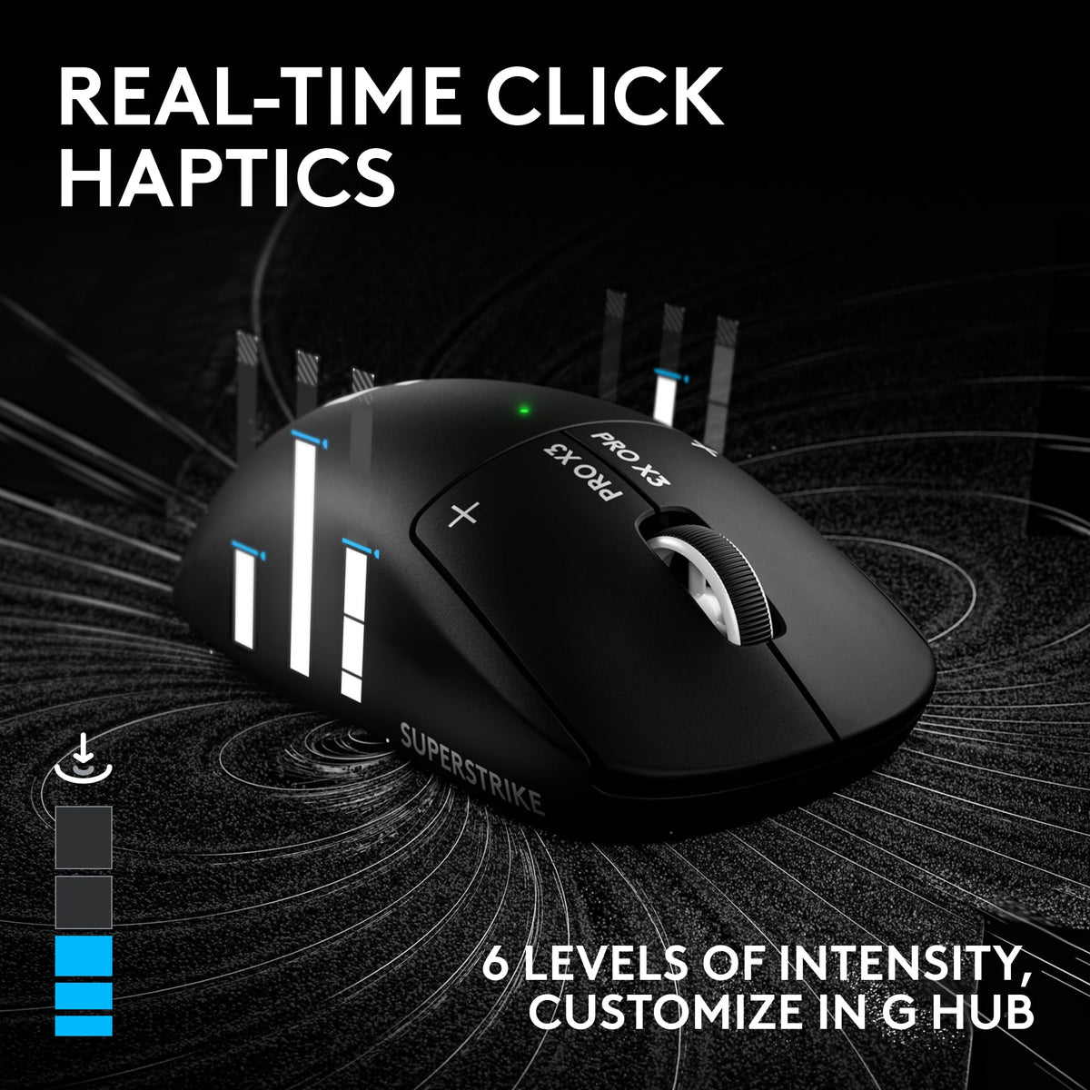 Logitech G PRO X3 SUPERSTRIKE Gaming Mouse - Black