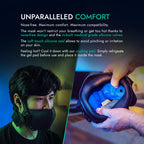 METADOX VEKTA Soundproof Gaming Mask – Up to 30 dB Sound Dampening – Clear-Voice Built-in Mic + Optional Earphones – Comfortable, Easy Breathing – USB Wired for PC/PS4/PS5/Switch/Mobile (L/XL)