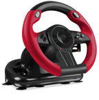 Speedlink DRIFT O.Z. Racing Wheel - USB Gaming Lenkrad fr PC, Schwarz-Orange (Kompatibel mit Windows XP - Pedale fr Gas & Bremse)