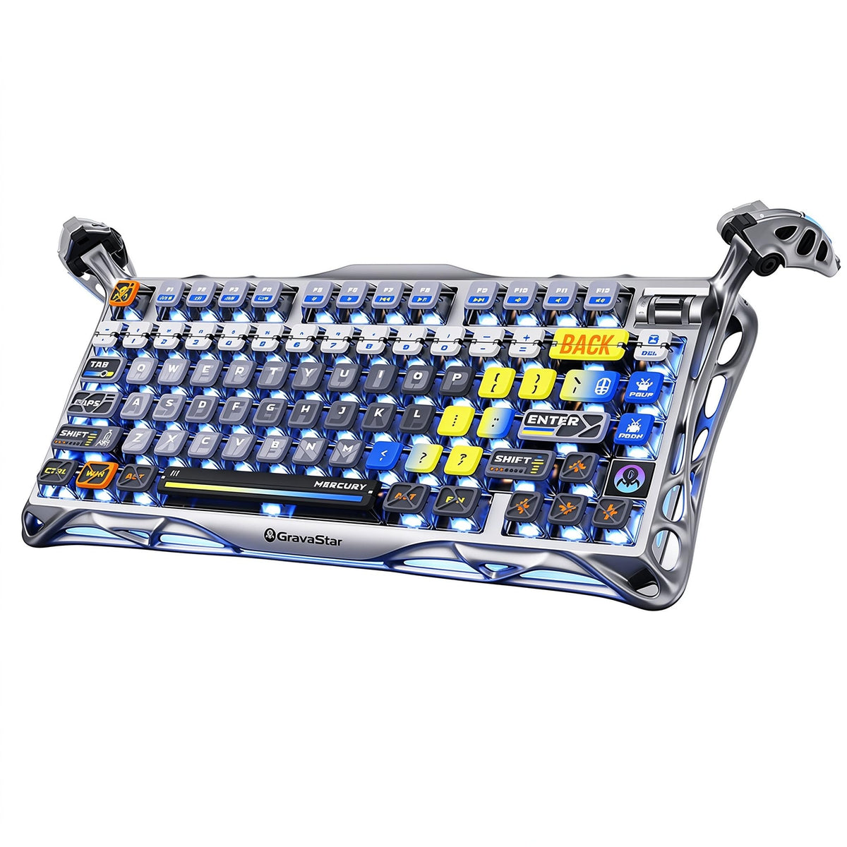 GravaStar Mercury K1 Pro 75% Wireless Mechanical Gaming Keyboard, Hot-Swap