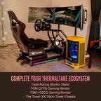 Thermaltake GR500 Racing Simulator Cockpit, Compatible with Trustmaster, Logitech, Fanatec Racing Wheel, GSC-R50-CPASBB-01