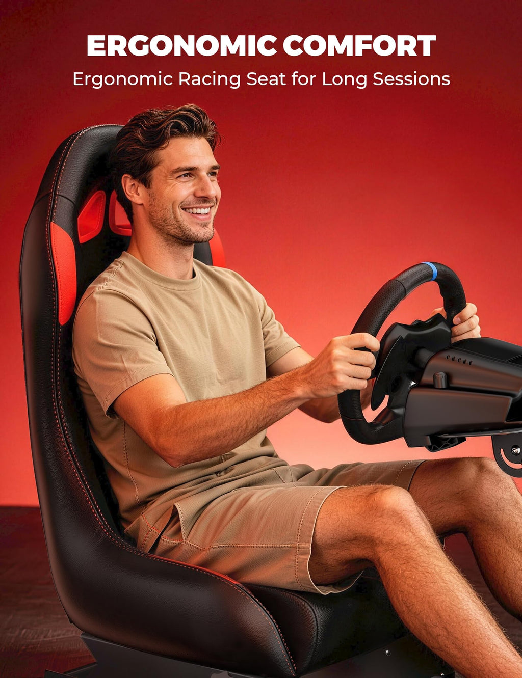 Racing Simulator Cockpit, Foldable for Logitech, PS5/PS4/Xbox/PC