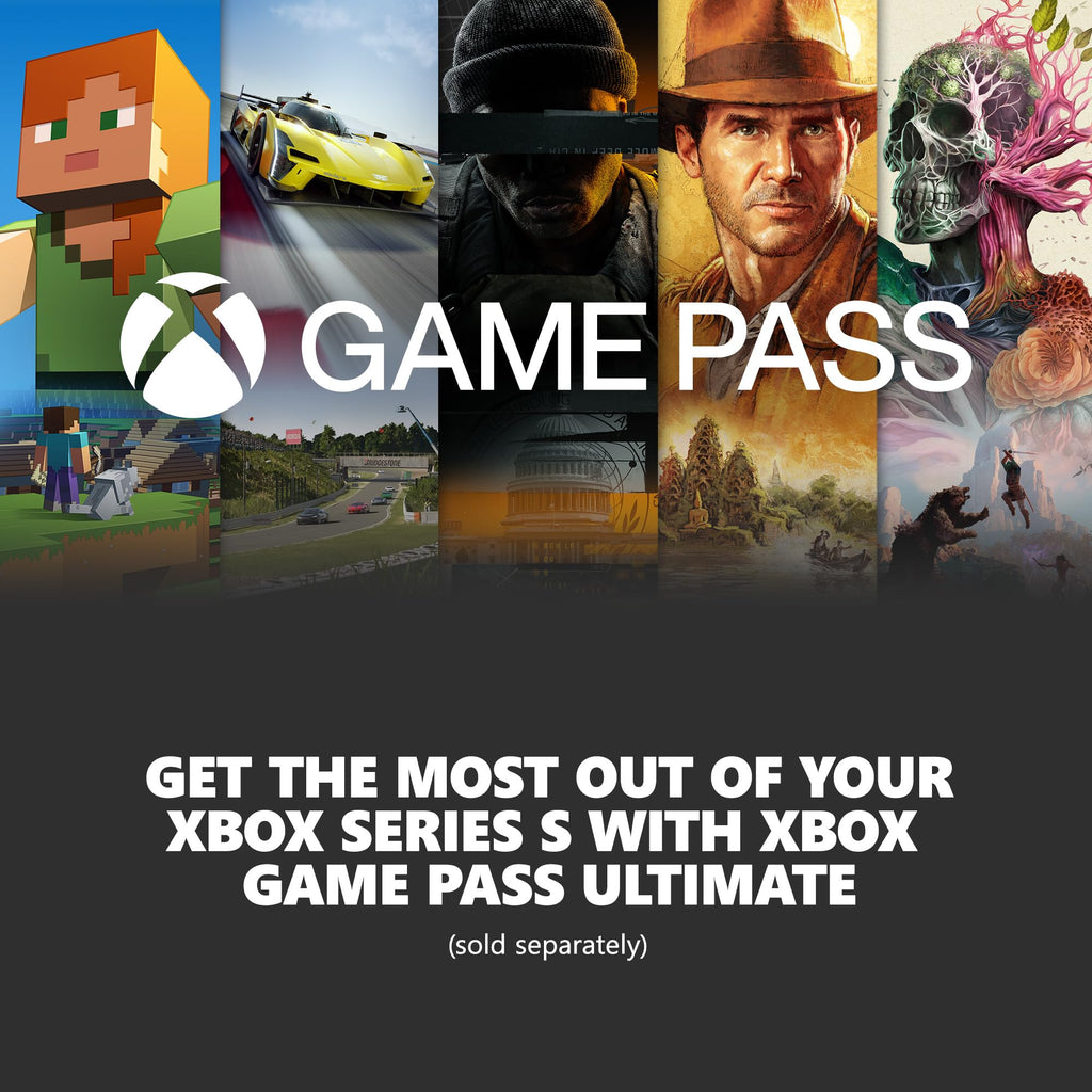 Xbox Series S 1TB SSD Console Robot White - Includes Wireless Controller - Up to 120 frames per second - 10GB RAM - 1TB SSD Storage - Experience high dynamic range Velocity Architecture (Renewed)