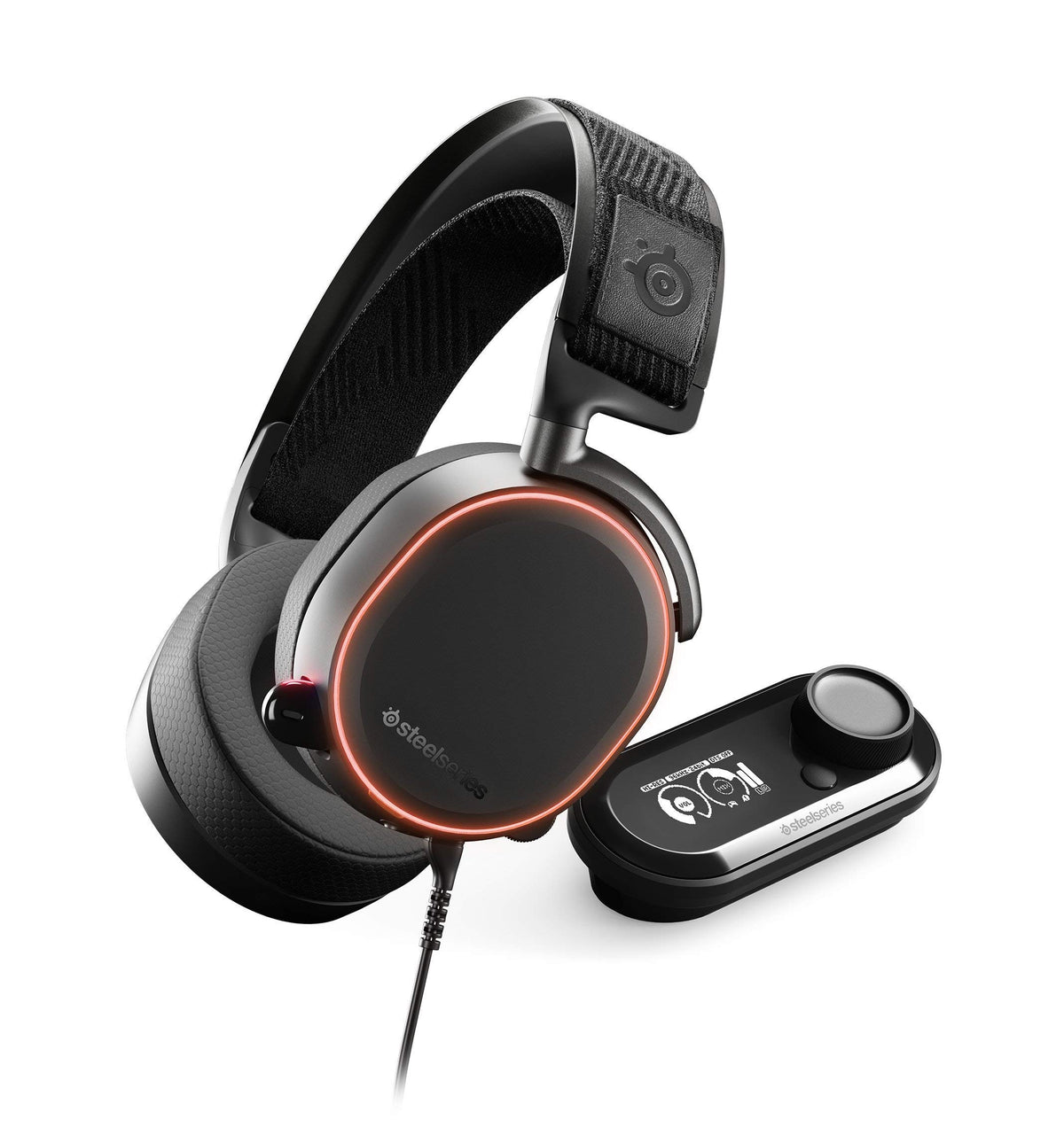 SteelSeries Arctis Pro + GameDAC Gaming Headset - Certified Hi-Res Audio System for PS4 and PC (Renewed)