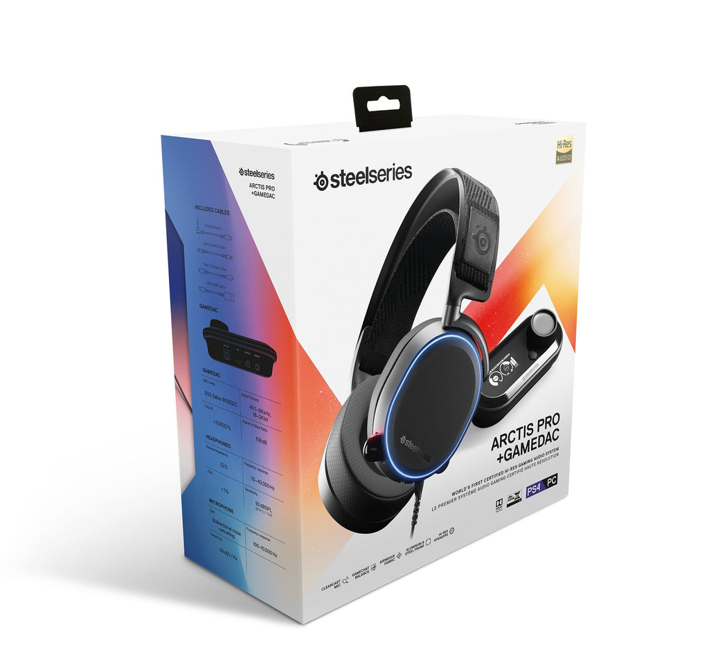 SteelSeries Arctis Pro + GameDAC Wired Gaming Headset - Black