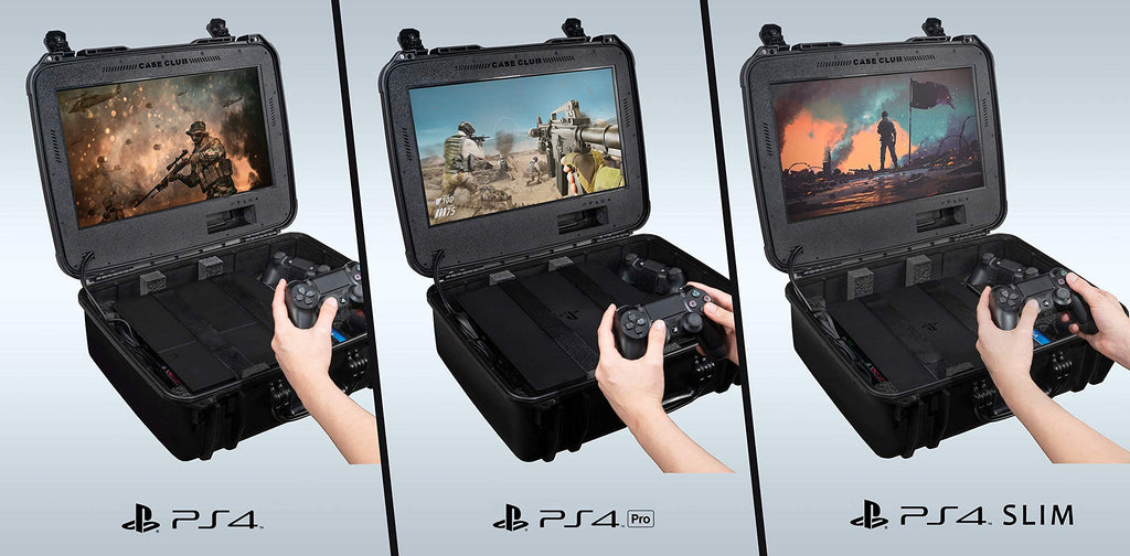 Case Club Gaming Station Fits PlayStation 4 with Built-In Monitor