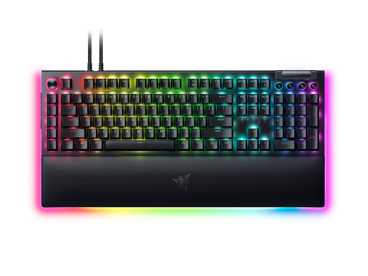 Razer BlackWidow V4 Pro Mechanical Gaming Keyboard, Green Tactile Switches