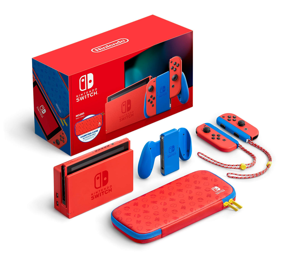Nintendo Switch - Mario Red & Blue Edition - Switch (Renewed)