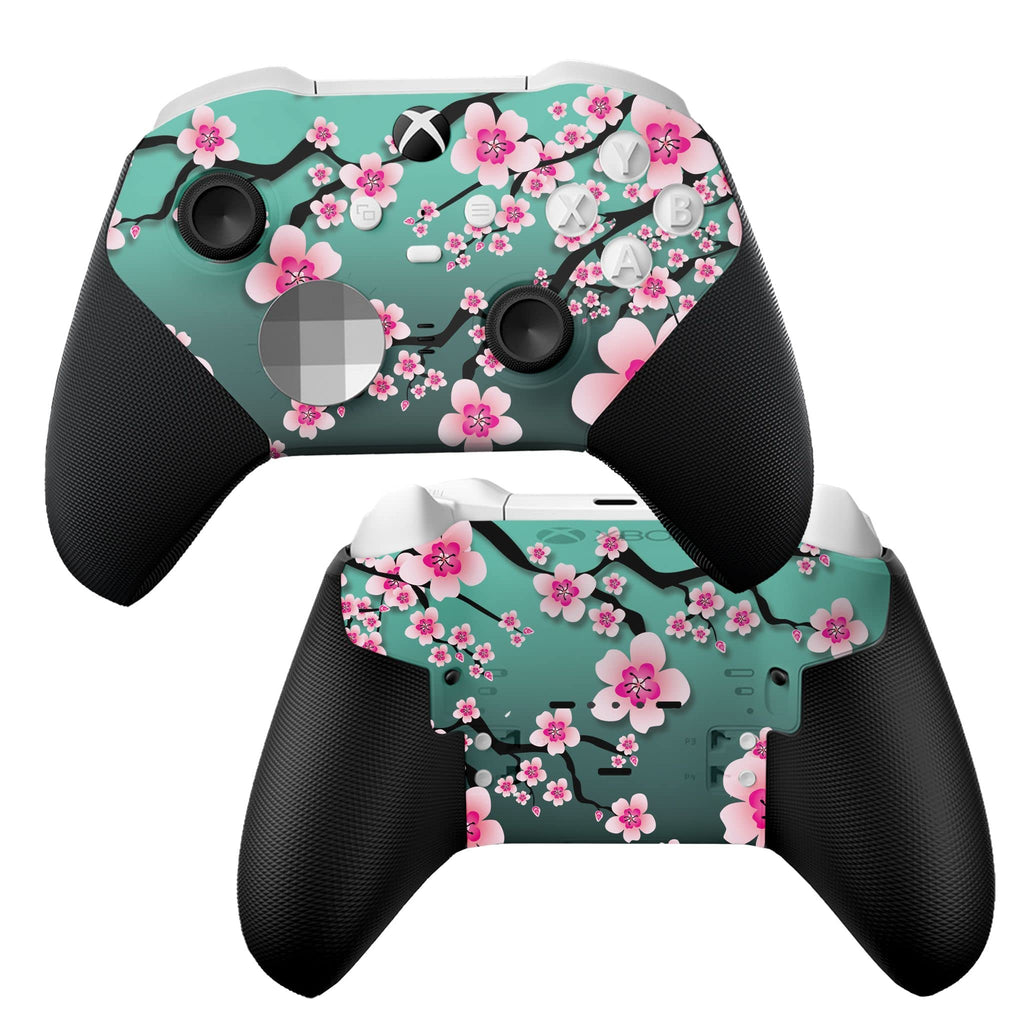 DreamController Cherry Blossom X-box Elite Controller Series 2 Limited Edition Custom Elite Series 2 Controller for X-box One/Series X/S. with Advanced Hydro-Dip Paint Technology (Not Just a Skin)