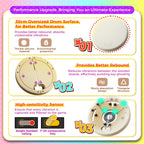 IINE Professional Taiko Drum Controller Pro Max, Taiko Game Controller with 2 Drum Sticks, Drum Controller Compatible With Nintendo Switch/PS4/PS5/PC/NS2