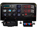 Meza - Cockpit Simulator Panel Kit, Pre-Cut Flight Sim Mounting Set Compatible with Logitech Yoke, Throttle Quadrants, Honeycomb Yoke and Logitech Flight Panels, LED Light Bar, 30 x 20 x 4 Inch