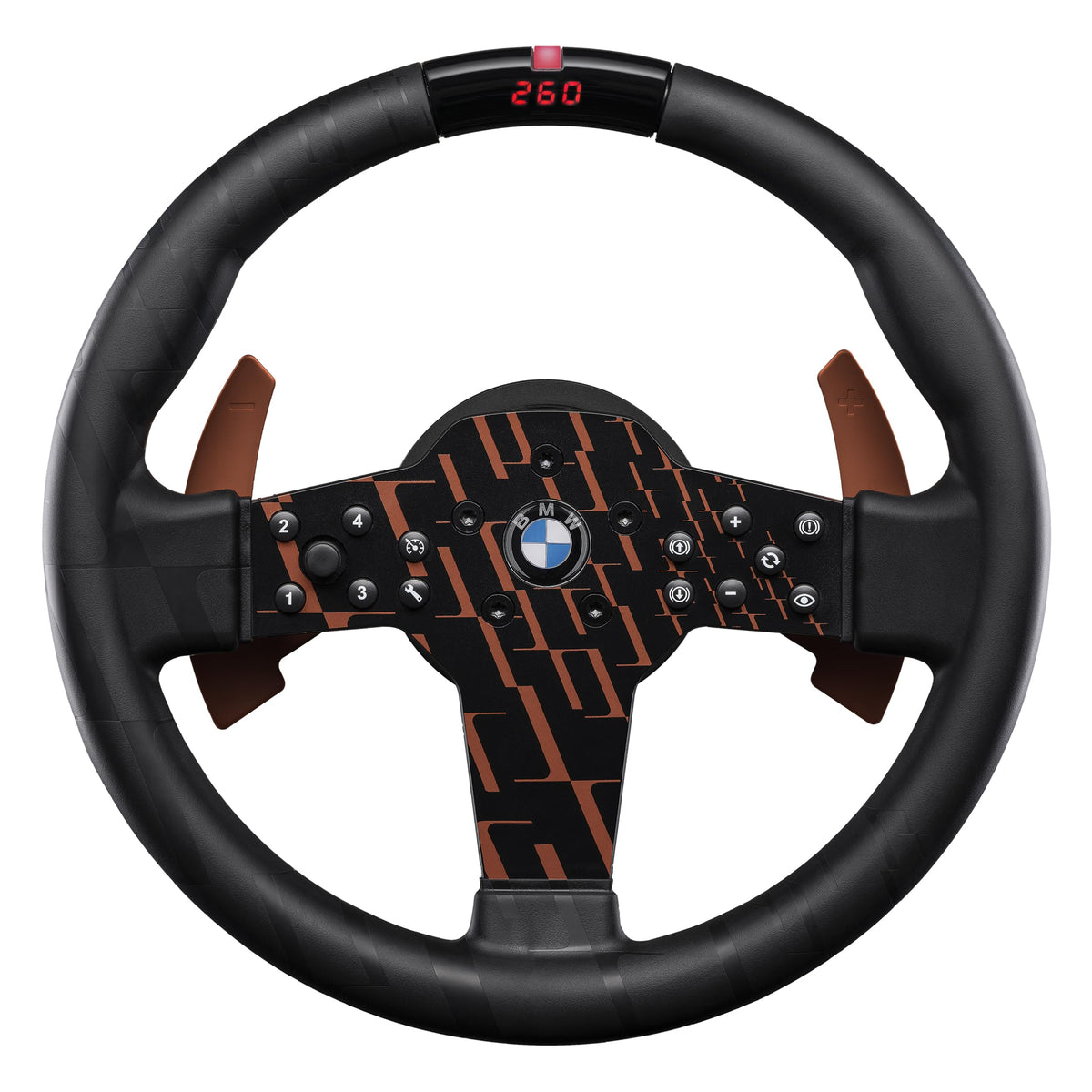 FANATEC Sim Racing CSL Steering Wheel BMW – Rubberized Grip, LED Display, RevStripe, Metal Shifter Paddles – PC, PS5, PS4