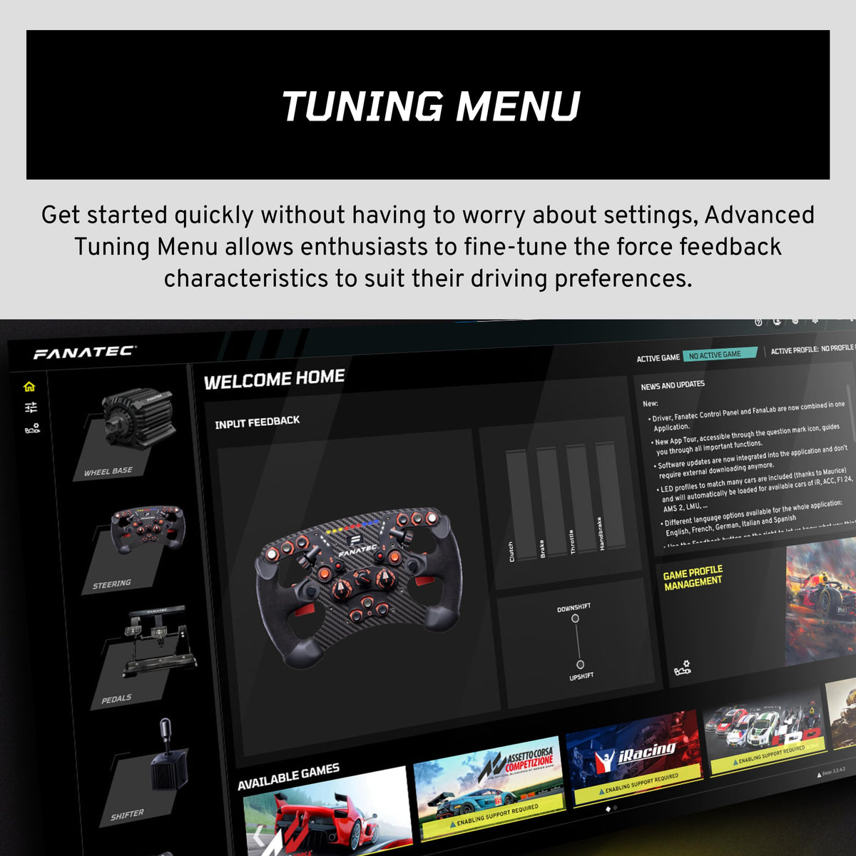 FANATEC Sim Racing CSL DD QR2 Wheel Base – 5 Nm Direct Drive Base, Dynamic Force Feedback, QR2 Motorsport-Derived Quick-Release System – PC