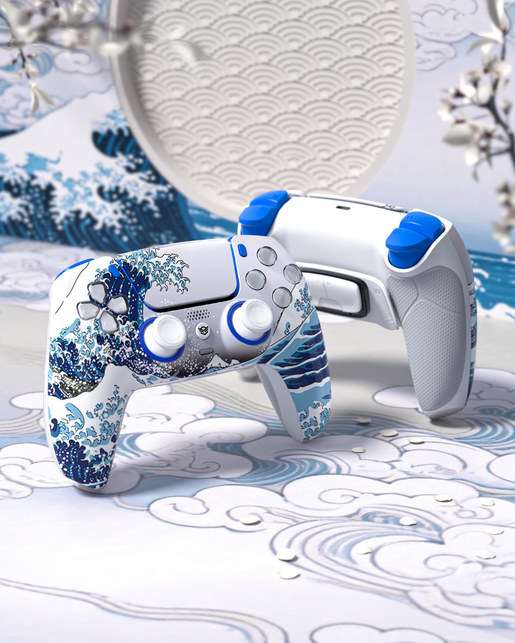 HEXGAMING ULTIMATE Wireless Controller Compatible with ps5, Waves
