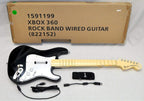 OEM Rock Band 1 XBox 360 Wired Fender Guitar with NEW BEATLES Video Game Kit Set Bundle