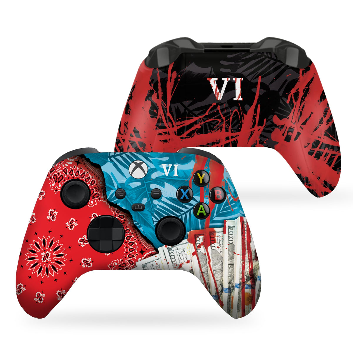 G. T. A. 6 Video Game Custom X-box Controller Wireless for X-box Series X/S