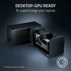 Razer Core X V2 External Graphics Enclosure (eGPU): Compatible with Windows 11 Thunderbolt 4/5 and USB 4 Laptops & Devices - 4 Slot Wide NVIDIA/AMD Graphics Cards PCIe 4.0 Support - 140W PD via USB C
