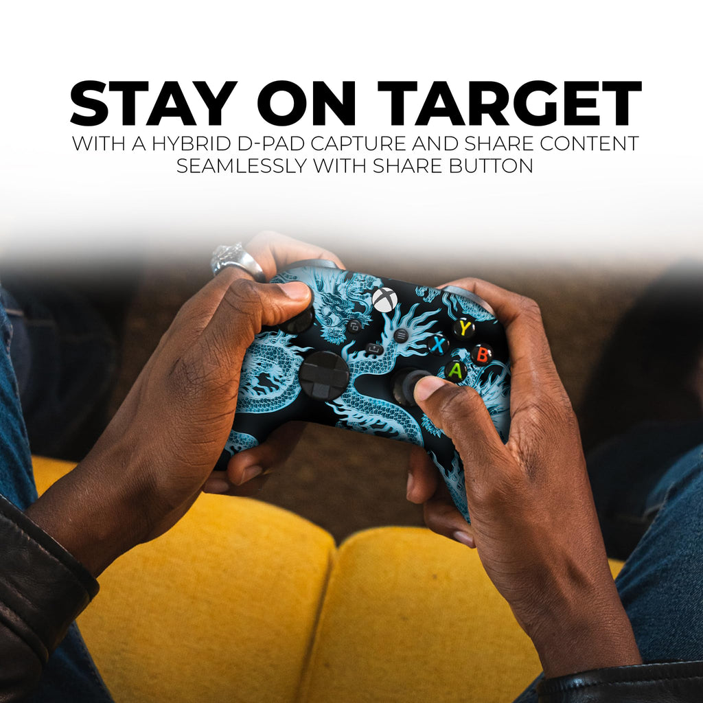 Neon Dragonns Glow Custom X-box Controller Wireless for X-box Series X/S