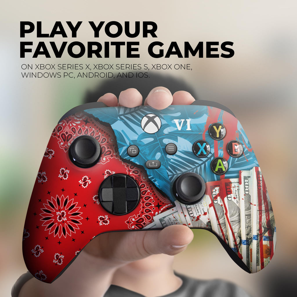G. T. A. 6 Video Game Custom X-box Controller Wireless for X-box Series X/S