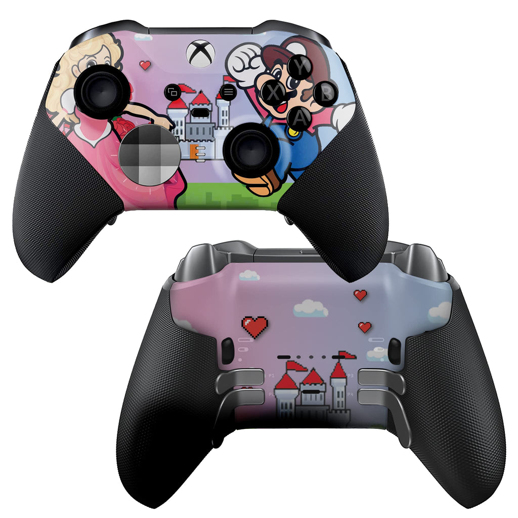 DreamController Cherry Blossom X-box Elite Controller Series 2 Limited Edition Custom Elite Series 2 Controller for X-box One/Series X/S. with Advanced Hydro-Dip Paint Technology (Not Just a Skin)