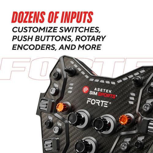 Asetek Forte GT Aluminum Button Box Control Panel Sim Racing PC
