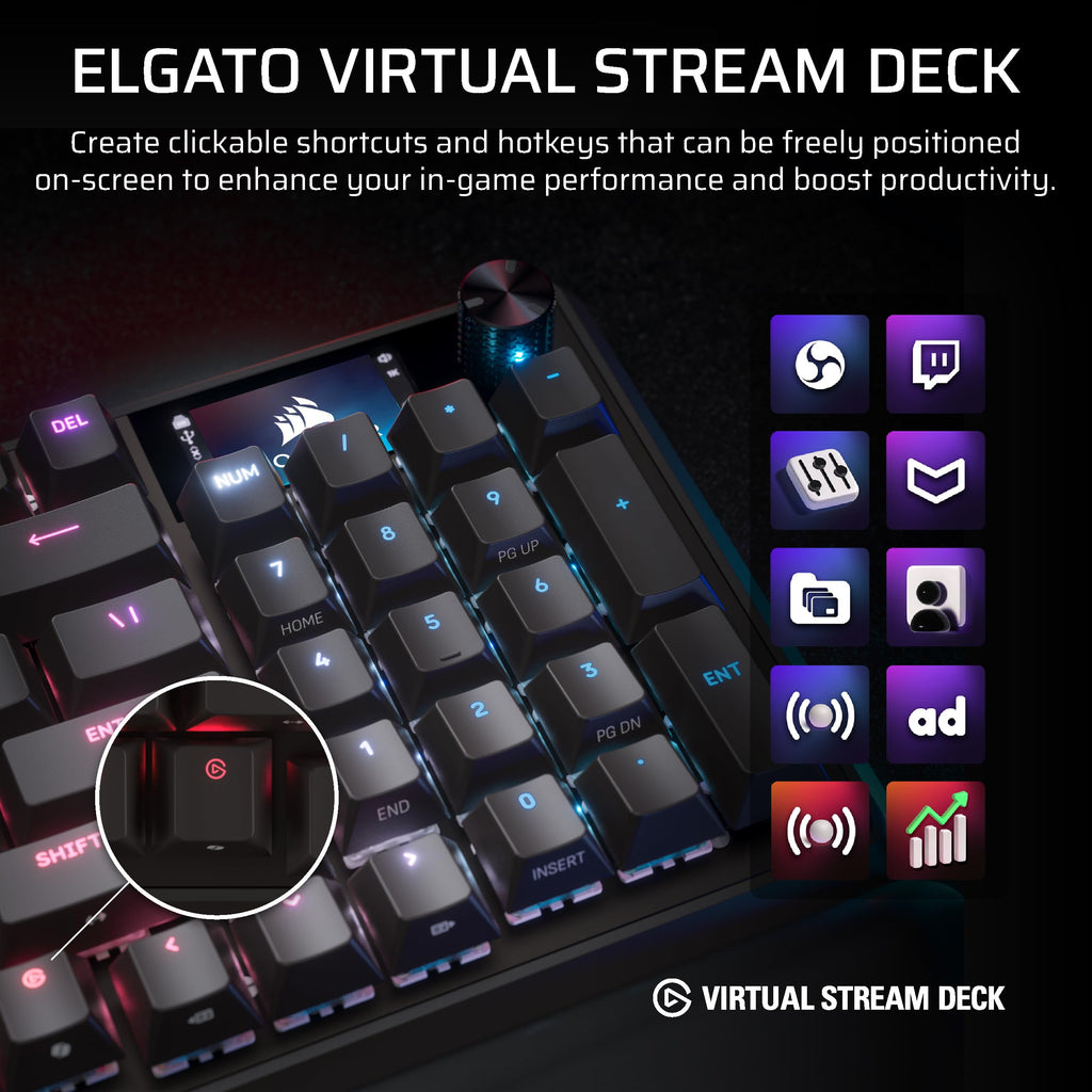 CORSAIR Vanguard 96 RGB Mechanical 96% Wired Gaming Keyboard – Black