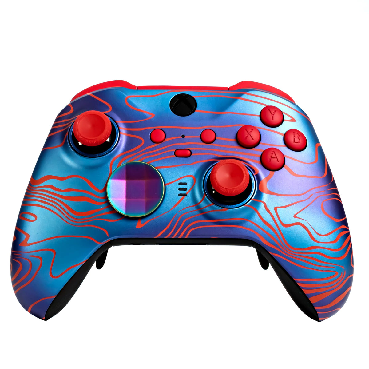 Xbox Elite Series 2 Custom Soft Touch Controller - Soft Touch Feel, Added Grip, Neon Orange Color - Compatible with Xbox One, Series X, Series S