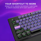 Turtle Beach Vulcan II XP Air Wireless Full-Size Mechanical RGB Gaming Keyboard - 2.4GHz Wireless, Bluetooth, AirTrack Gesture Sensor, Hot-Swappable Linear Switches, 2,000-Hour Battery - Black