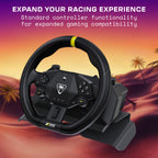 Turtle Beach Racer Wireless Racing Wheel - Licensed for PlayStation 5 Consoles, Works with PC, Bluetooth, Wireless Connectivity, Lap Mount, 30-Hour Battery Life - Black