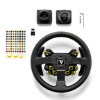 Thrustmaster EVO Racing 32R Leather, Round Leather-Wrapped Wheel Rim and Detachable Hub, For PC and Consoles