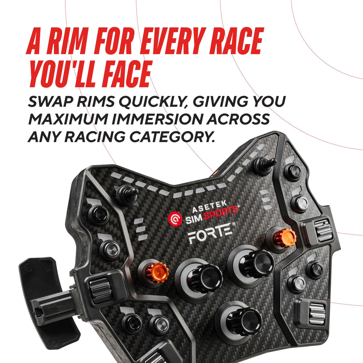 Asetek Forte GT Aluminum Button Box Control Panel Sim Racing PC