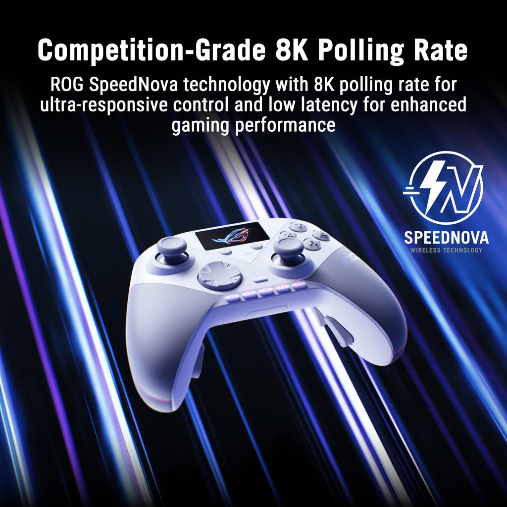 ASUS ROG Raikiri II Pro PC Controller, 8K Polling Rate, WHITE