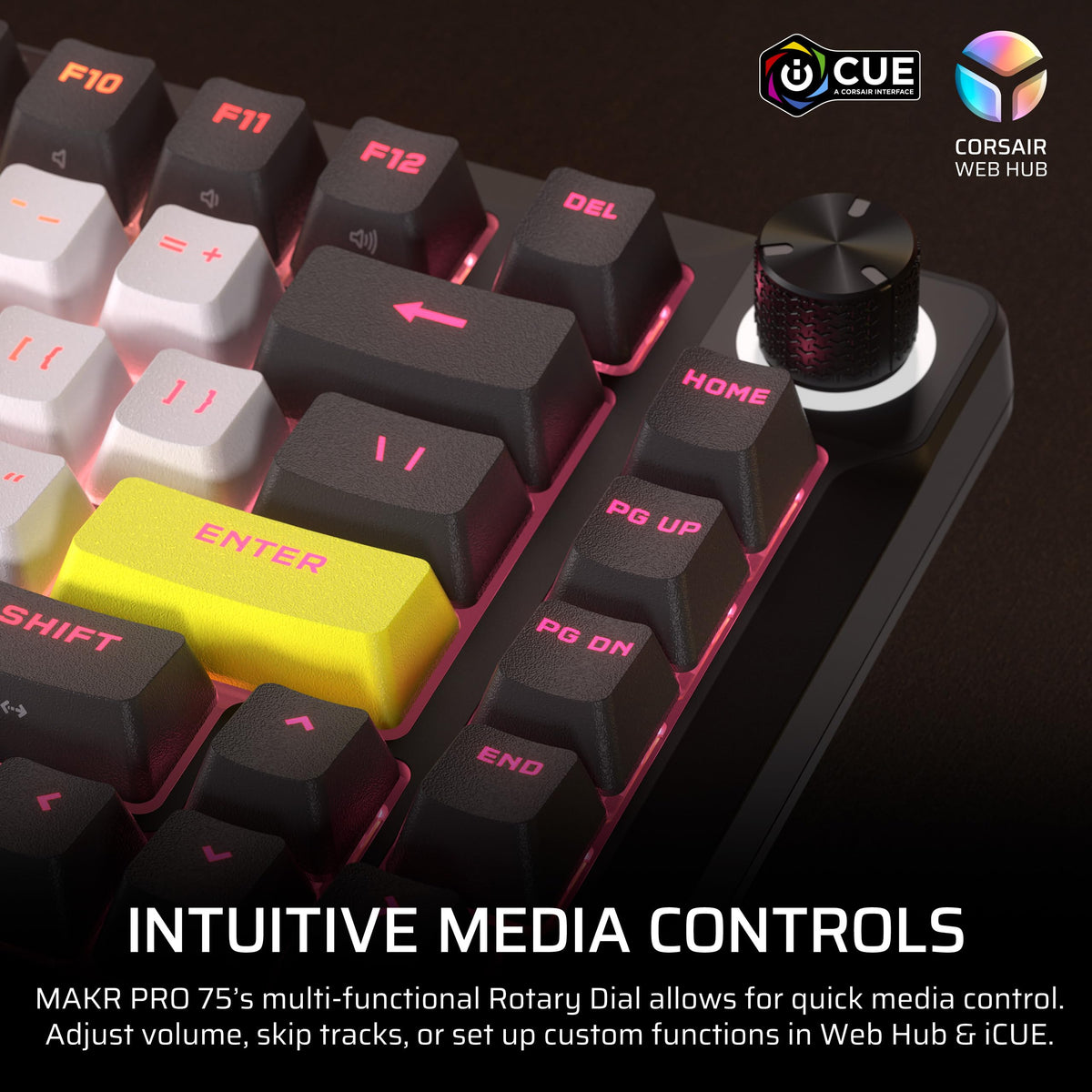 Corsair MAKR PRO 75 Magnetic Mechanical Gaming Keyboard – US QWERTY – Black