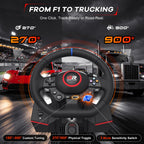 Gamrombo 11in Racing Wheel Set for PS5/PS4/PC