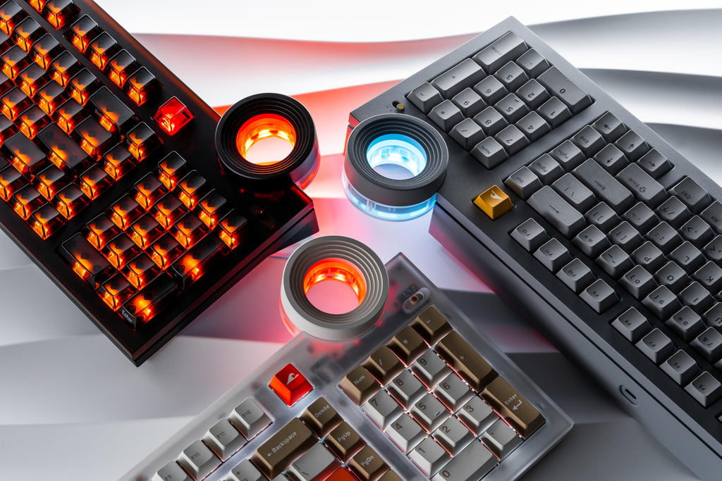 ATM 98 Wireless Custom Silent Mechanical Keyboard, 98 Key Tri-Mode 2.4G Bluetooth Wireless Ergonomic RGB PC Computer Keyboard, Office Accessories, Hotswappable Switch - Night Ink