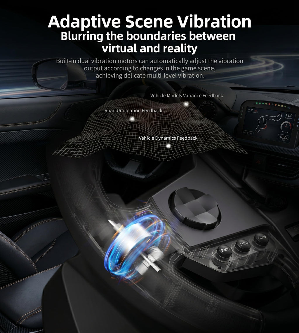 PXN V9 Gen2 Racing Wheel with Pedals and Shifter for PC,PS4,PS3,Xbox