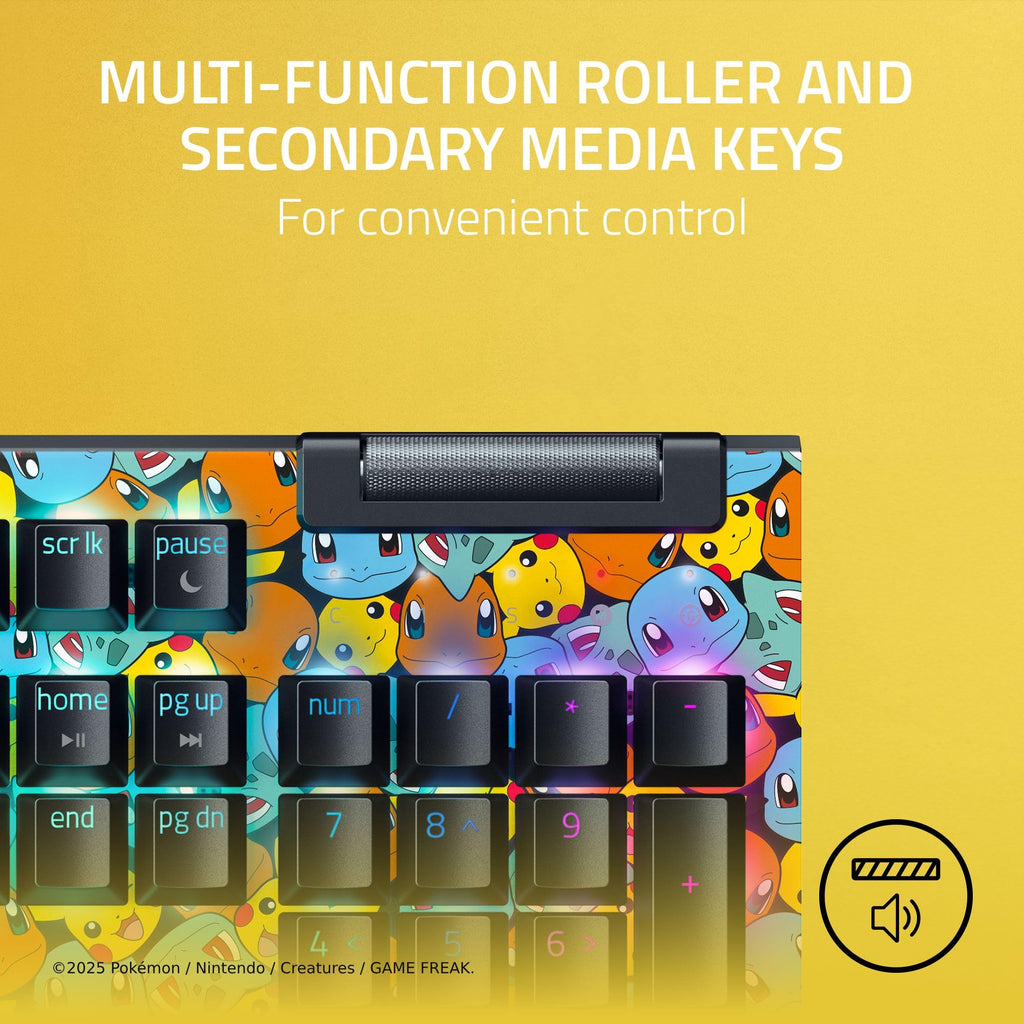 Razer BlackWidow V4 X Mechanical Gaming Keyboard, Pokémon Edition