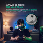 METADOX VEKTA Soundproof Gaming Mask – Up to 30 dB Sound Dampening – Clear-Voice Built-in Mic + Optional Earphones – Comfortable, Easy Breathing – USB Wired for PC/PS4/PS5/Switch/Mobile (L/XL)