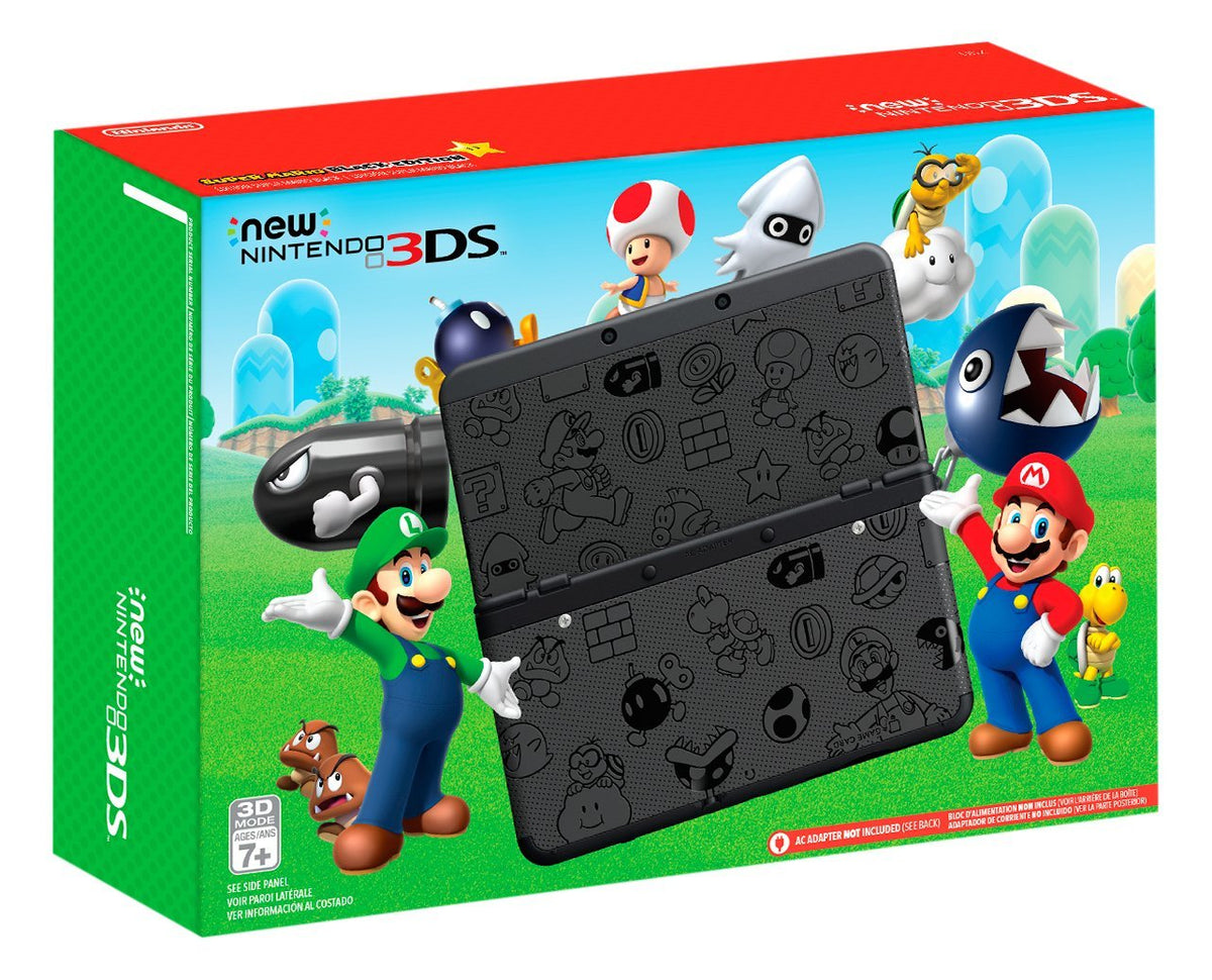 Nintendo New Nintendo 3DS Super Mario Black Edition - Nintendo 3DS (Renewed) [video game]