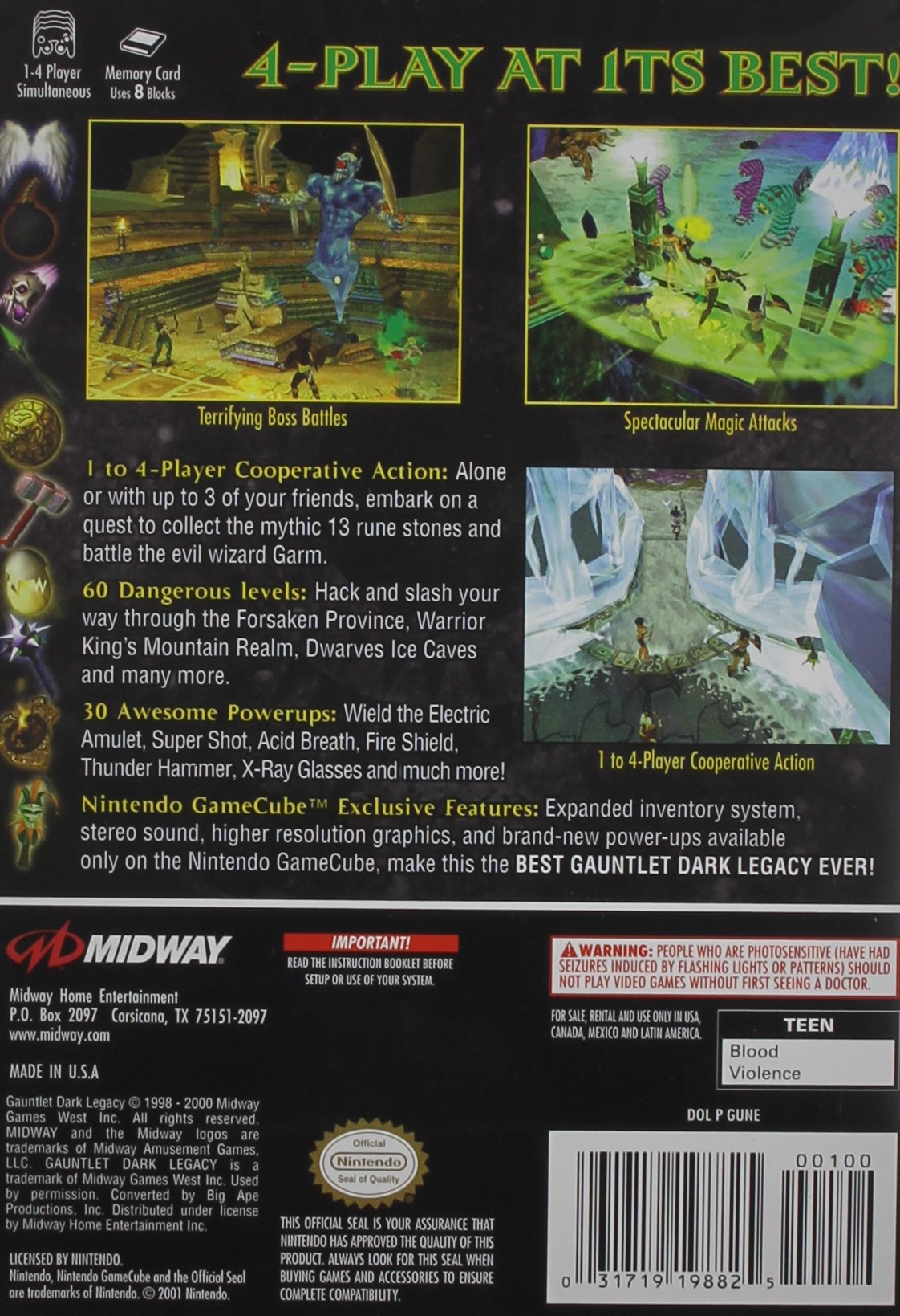 Gauntlet: Dark Legacy - (GC) GameCube [Pre-Owned]