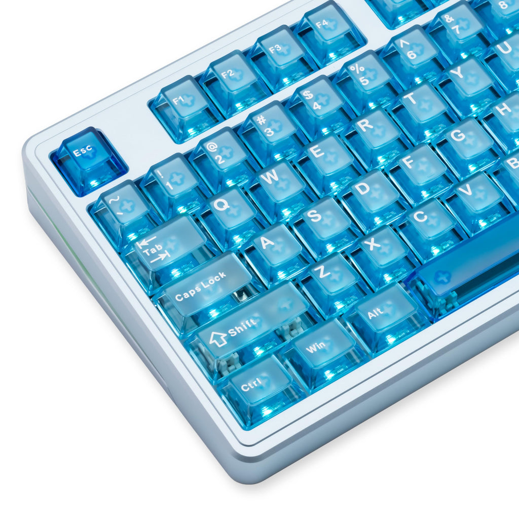 PMOKEY Aurora 80 CNC Full Aluminum Wireless Mechanical Keyboard with VIA/QMK, 8000mah Battery, Arctic Tactile Switch, Tri-Mode Gaming Keyboard Hot Swappable RGB Backlit for Windows/Mac/PC (Ultra Blue)