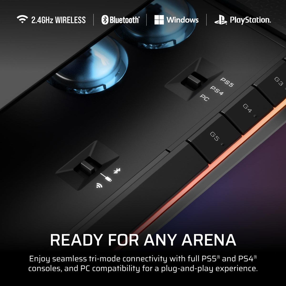 Corsair NOVABLADE PRO Wireless Hall Effect Leverless Controller – Black